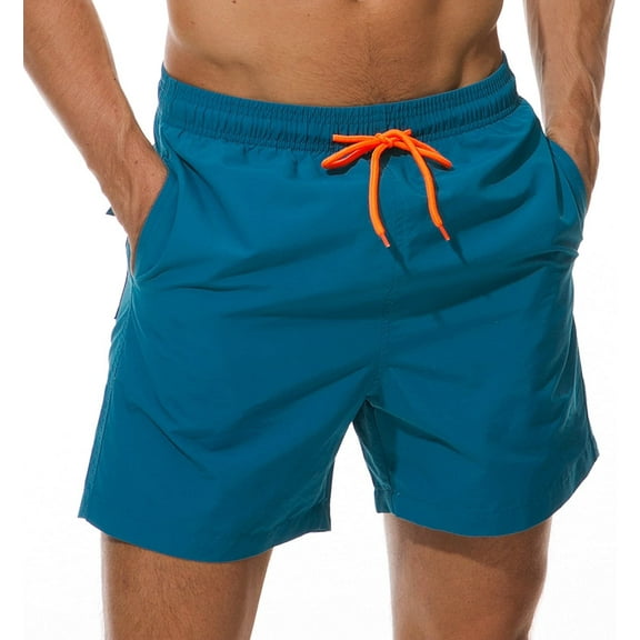 Mens Swim Trunks Quick Dry Beach Shorts with Pockets 2025