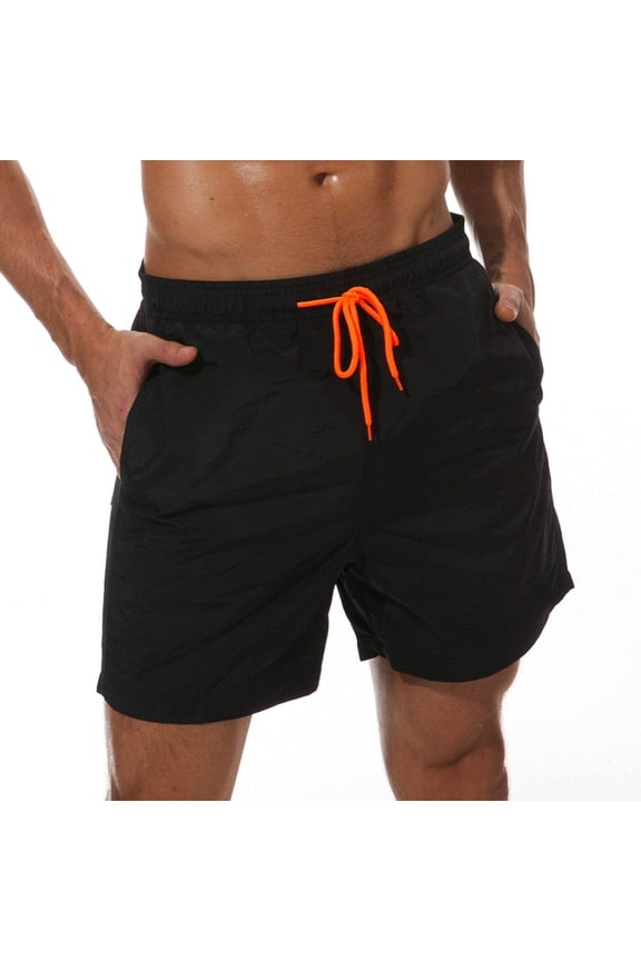 Mens Swim Trunks Quick Dry Beach Shorts with Pockets 2025