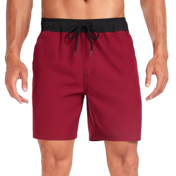 Mens Swim Trunks Quick Dry Board Shorts Breathable Fit Print Beach Shorts Swimwear Bathing Suits