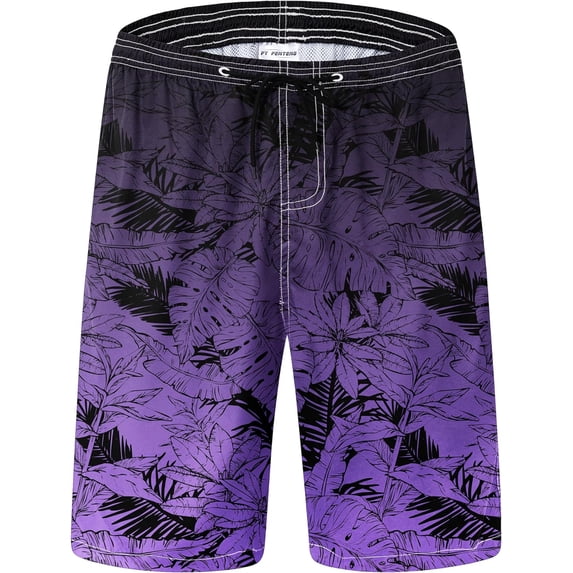 Mens Swim Trunks Quick Dry Board Shorts with Mesh Lining, Breathable Fit Hawaii Beach Shorts Swimwear Bathing Suits