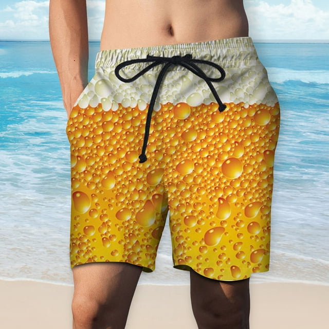 Mens Swim Trunks Quick Dry Men's Food Realistic 3D Printed Summer ...