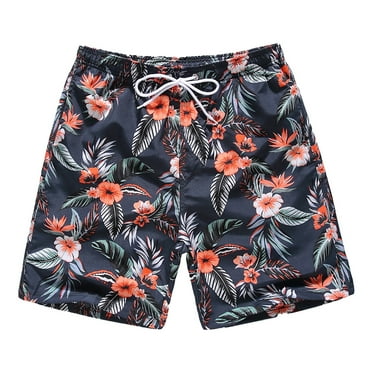 Mens Swim Trunks Quick Dry Swim Shorts with Mesh Lining Funny Beach Shorts - l