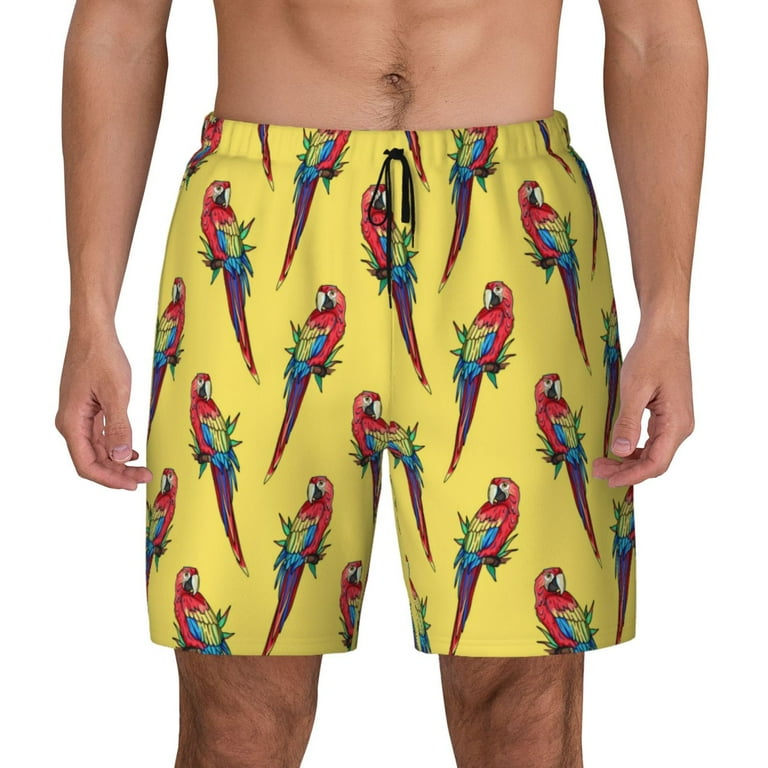 Mens Swim Trunks Shorts Painted colorful cute parrots Stylish Comfortable Swimming Trunks for Men Walmart