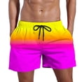 thumbnail image 1 of Mens Swim Trunks Swimming Shorts Swimwear Bathing Suits Quick Dry With Mesh Lining Yellow XXXXXL, 1 of 4