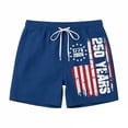 thumbnail image 1 of Mens Swim Trunks USA Independence Day Patriotic 4th of July 250th Anniversary Beach Shorts Quick Dry Board Shorts, 1 of 3