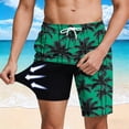 thumbnail image 1 of Mens Swim Trunks with Compression Liner 7 Inch Inseam Swimming Trunks Shorts for Men, 1 of 8