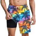 thumbnail image 1 of Mens Swim Trunks with Compression Liner Upf 50+ Swimming Shorts with Compression Liner 2 In 1 Board Shorts Quick Dry Swimming Trunks with Pockets, 1 of 7
