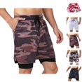 thumbnail image 1 of Mens Swim Trunks with Compresssion Liner Elastic Waist Camouflage Print Board Shorts with Pockets Swim Shorts Beachwear, 1 of 6