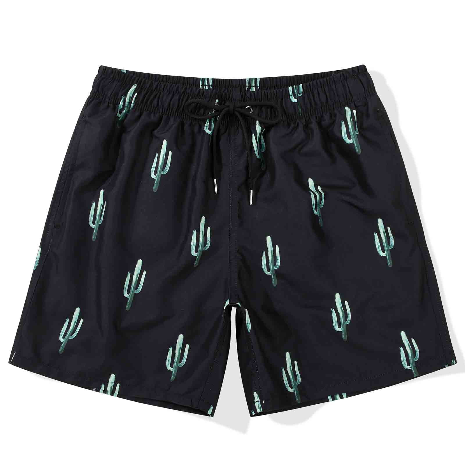 Nonwe Herren Badeshorts – Schnelltrocknende Boardshorts Mit Netz-Futter, Elastischem Bund & Seitentaschen