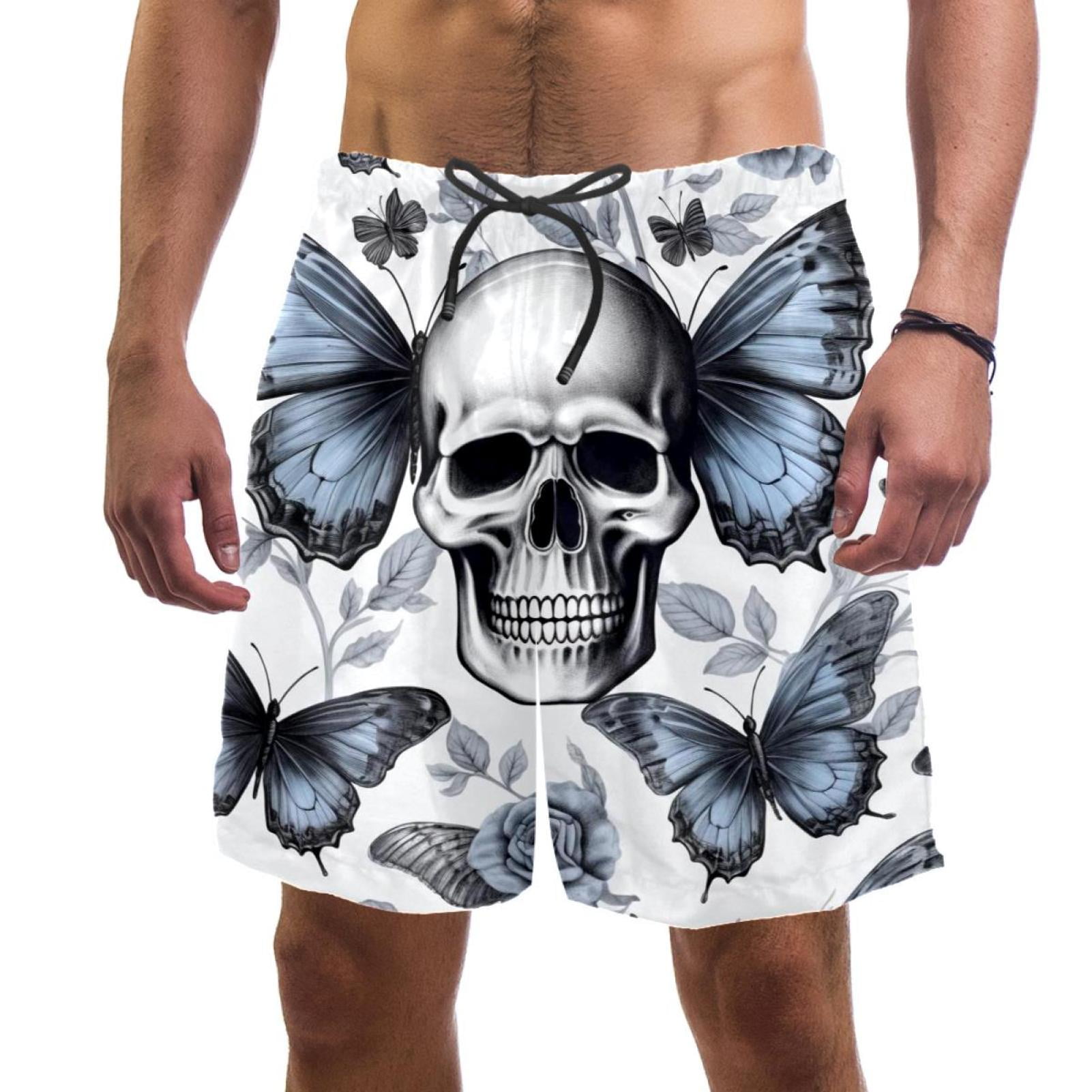 Mens Swimming Shorts Adustable Draswstring Elastic Board Surfing Shorts