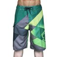 thumbnail image 1 of Mens Swimming Shorts Quick Dry Beach Trunks Swimwear Shorts with Elastic Waist and Pockets, 1 of 6