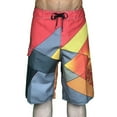 thumbnail image 1 of Mens Swimming Shorts Quick Dry Beach Trunks Swimwear Shorts with Elastic Waist and Pockets, 1 of 5