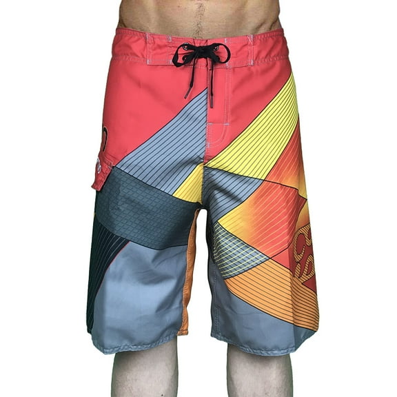 Mens Swimming Shorts Quick Dry Beach Trunks Swimwear Shorts with Elastic Waist and Pockets