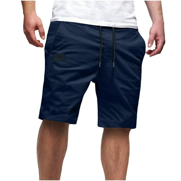 Mens Swimming Trunks Mens Trunks Men's Summer Thin Casual Fashion Comfortable Mesh Work Pants Beach Pants Shorts Ndbuld Navy 2XL