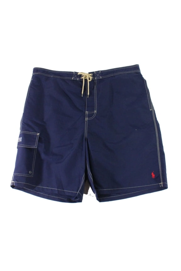 Mens Swimwear Navy Trunk Shorts Big 2X
