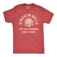 thumbnail image 1 of Mens Synonym Rolls Just Like Grammar Used to Make T Shirt Funny Cinnamon Roll Joke Graphic Tee for Guys Graphic Tees, 1 of 7