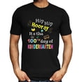 thumbnail image 1 of Mens T Shirt 100 Days Of School Gift For Kindergarten Teacher Tee Black 2X-Large, 1 of 3