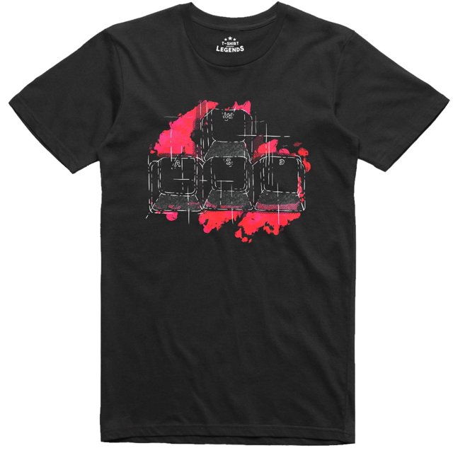 Mens TShirt Computer Gamer Graphic WASD Keys Regular Fit Cotton Tee