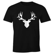 Mens T-Shirt Deer Antler FunShirt Moonworks®