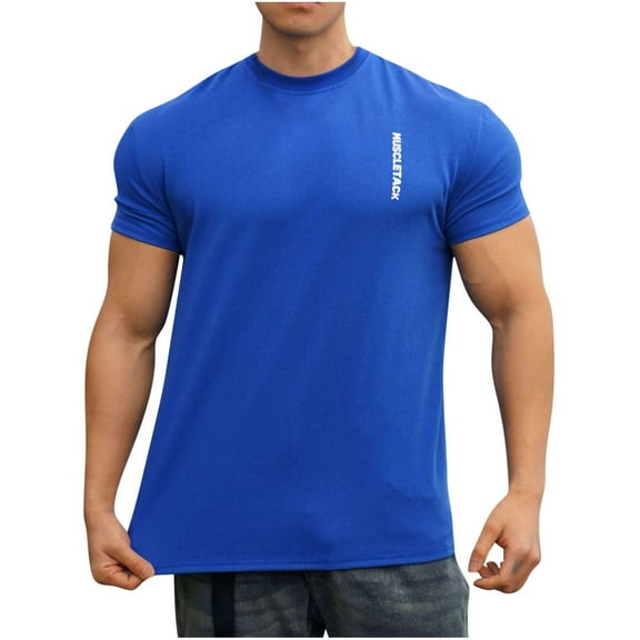 Mens T Shirt Pack Tall T-Shirts for Men Mens Athletic Shirts Moisture Wicking Short Sleeve Quick Dry Workout T-Shirt for Gym Running Exercise