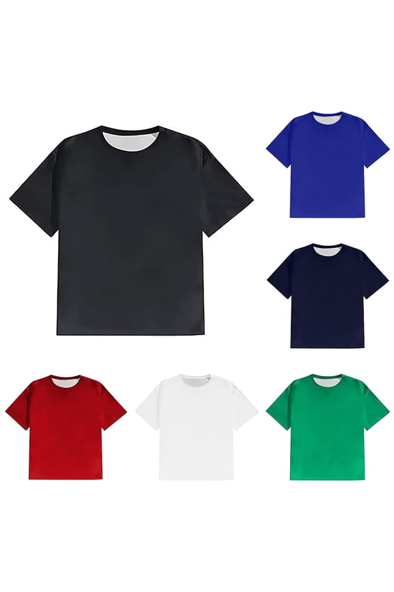 Mens T Shirt Plus Size Comfortable Soft Mens Plus Size T Shirt Top Short Sleeve Mens Compression Cold Gear XXL