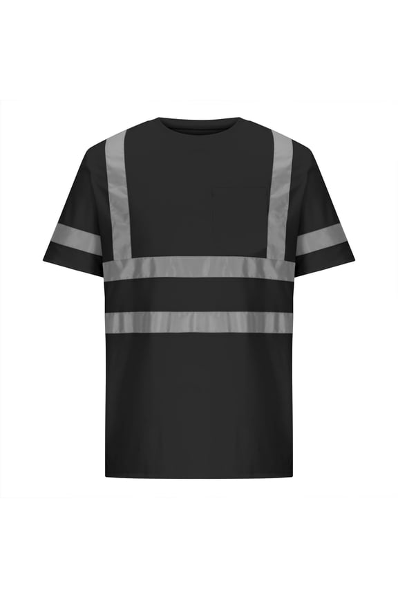 Mens T-Shirt Short Sleeve Outdoor Work Construction Workers Tees, M