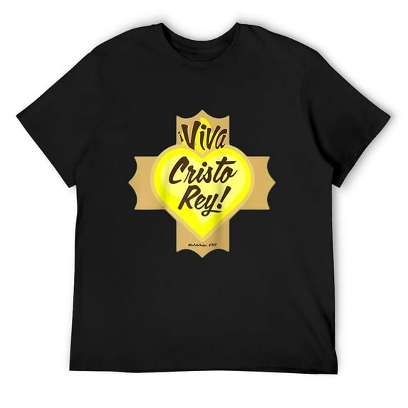 Mens T Shirt Viva Cristo Rey Catholic Christian Long Live Christ The King Raglan Baseball Tee Black Small