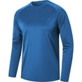 thumbnail image 1 of Mens T Shirts Athletic Workout Long Sleeve T-Shirts Quick-Drying Solid Color Casual Pullover Crewneck Stretchy Slim-Fit Fitness Tees Tops, 1 of 2