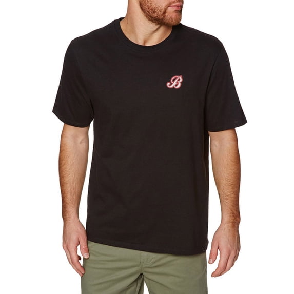 Mens T-Shirts Baseball Letter B Embroidered Short Sleeve Classic Basic T Shirt for Men