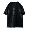 thumbnail image 1 of Mens T-Shirts Black 6 Pack with Xxxl Men's Summer Loose Fit T Shirts Stylish Round Neck Fashionable Casual Attire Comfortable Streetwear Short Sleeve Tops for Trendy Men, 1 of 5