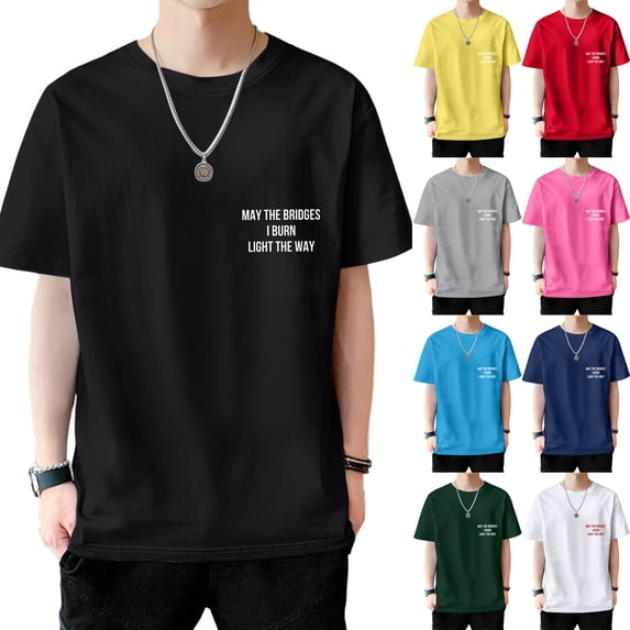 Mens T Shirts Casual Quarter Sleeve Big and Tall Summer Casual Tennis T Shirts Slim Fit Gradient Crew Neck Casual Summer Outdoor Basic Tee Tops