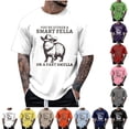 thumbnail image 1 of Mens T Shirts Casual Stylish Graphic Cotton Quarter Sleeve Big & Tall Gym & Tennis Apparel Oversized Solid Color Round Neck Summer Vacation Basic Tee, 1 of 5
