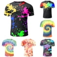 thumbnail image 1 of Mens T Shirts Casual Stylish Summer Quarter Sleeve Big and Tall Athletic T-Shirts Slim Fit Gradient Round Neck Casual Summer Beach Basic Shirts for Men, 1 of 5