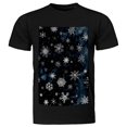 Mens TShirts, Cotton T Shirts for Men, Snowflake Grey
