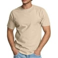 thumbnail image 1 of Mens T-Shirts Crew Neck Knit Shirt Short Sleeve Tee Shirts Fashion Casual Pullover Tops, 1 of 9
