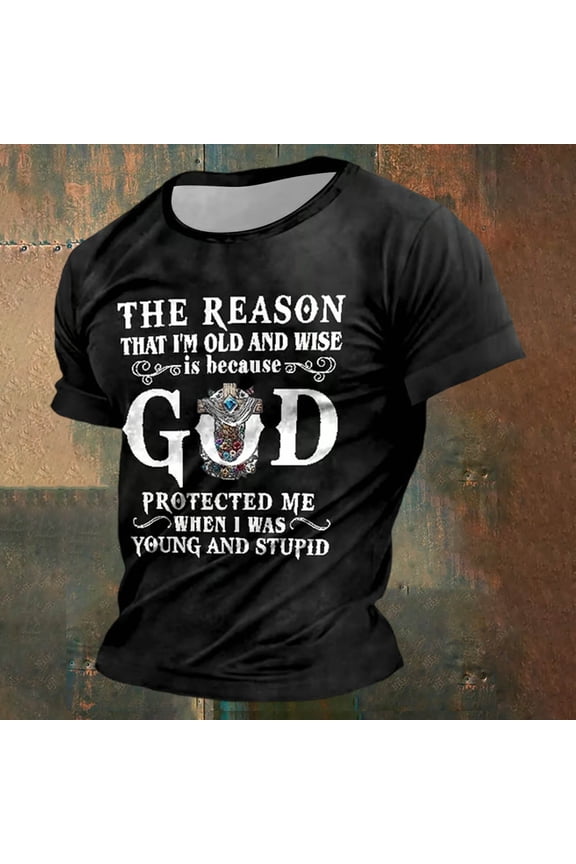 Mens T Shirts Easter Letter Print Short Sleeve Crew Neck Top Comfort Breathable Mens Casual Shirts Black XXL