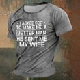 thumbnail image 1 of Mens T Shirts Easter Short Sleeve Crew Neck Letter Prin Comfort Spring Summer Casual Shirts for Men Grey XXXL, 1 of 3
