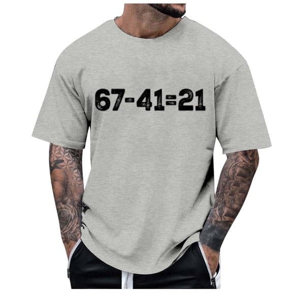 Mens T Shirts Funny Graphic Casual Humorous Printed Tees Short Sleeve Plus Size Men Shirts