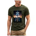 thumbnail image 1 of Mens T Shirts Graphic Tee 9/11 25Th Anniversary T Shirt 911 Tops Memorial Tops Crewneck T Shirt for Men, 1 of 7