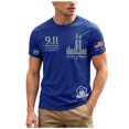 thumbnail image 1 of Mens T Shirts Graphic Tee 9/11 25Th Anniversary T Shirt 911 Tops Memorial Tops, 1 of 8