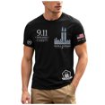 thumbnail image 1 of Mens T Shirts Graphic Tee 9/11 25Th Anniversary T Shirt 911 Tops Memorial Tops, 1 of 9