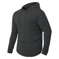 thumbnail image 1 of Mens T-Shirts Graphic Tees Summer Cool Thin Hanging Dyed Solid Long Sleeve Hooded Workout Slim Casual Daily Home Breathable Tshirt, 1 of 3