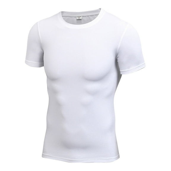 Mens T-Shirts Jaune Under Shirts Cotton V Neck Men's Active Training T-Shirt Slim Fit Stretchy Sport Workout Tee for Running Gym Fitness Exercise Shirt