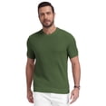 thumbnail image 1 of Iceglad Mens Knit T Shirt Short Sleeve Crewneck Summer Casual Textured Pullover Lightweight Ribbed Viscose Sweater Tee Soft Breathable Fashion Shirt, 1 of 10
