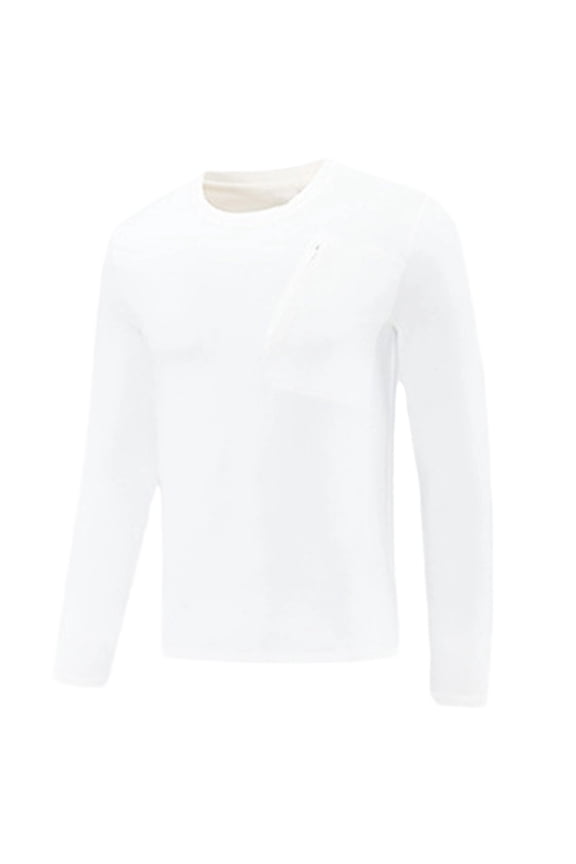 Mens T Shirts Long Sleeve T Shirt for Commute Outdoor Sports Cycling Athletic Performance Wicking Breathable Tee L