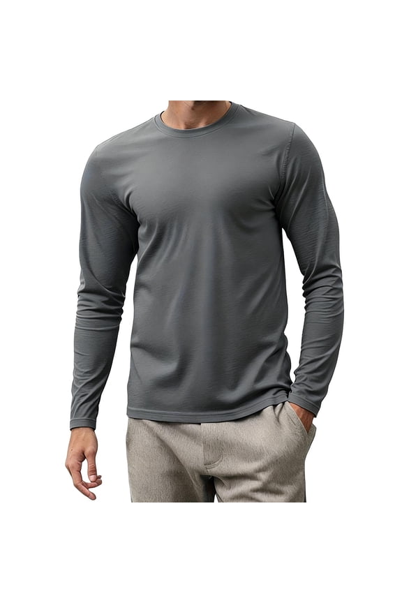 Mens T-Shirts, Men's UPF 50 Sun Protection Long Sleeve Shirt | UPF 50+ Sun Protection, Cooling Touch, Soft Breathable Fabric, Moisture Wicking, Lightweight