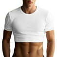 thumbnail image 1 of Mens T-Shirts Packs White Medium Xlt Men's Tie Dye Crop Tops Summer Workout T Shirts with Crew Neck Short Sleeve Comfortable and Stylish Enhancement for Casual Daily Wear, 1 of 4