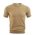 thumbnail image 1 of Mens T-Shirts Qiggri Men Fashion Leisure Motion Breathable Seersucker Short Sleeve Round-Neck Blouses Mens Shirts Casual, 1 of 8