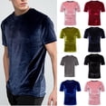 thumbnail image 1 of Mens T-Shirts Short Sleeve Pack Crewneck Hawaiian Tees Shirt Novelty Undershirt Cotton Tops Summer Beach Athletic Short Sleeve (Black,L), 1 of 4