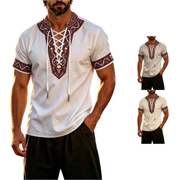 Mens T Shirts Short Sleeve Shirt for Men Nautical with Classic Collared Design and Comfortable Breathable Ideal for Casual Outings Street Style Events